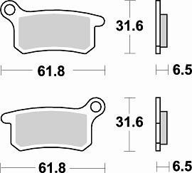 873 CM44 BRAKE PADS SINTERED
