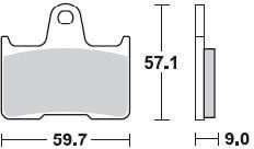 875 SM1 BRAKE PADS SEMI METALLIC
