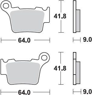 891 CM46 BRAKE PADS SINTERED