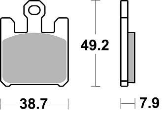 893 CM55 BRAKE PADS SINTERED