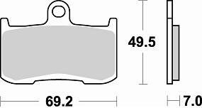 906 CM55 BRAKE PADS SINTERED
