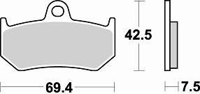 907 CM56 BRAKE PADS SINTERED