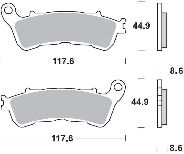 910 CM55 BRAKE PADS SINTERED