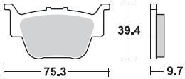 911 CM44 BRAKE PADS BRAKE ATV SINTERED