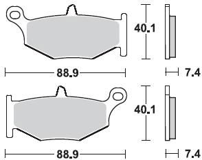 924 CM56 BRAKE PADS SINTERED