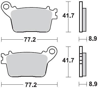 925 CM56 BRAKE PADS SINTERED