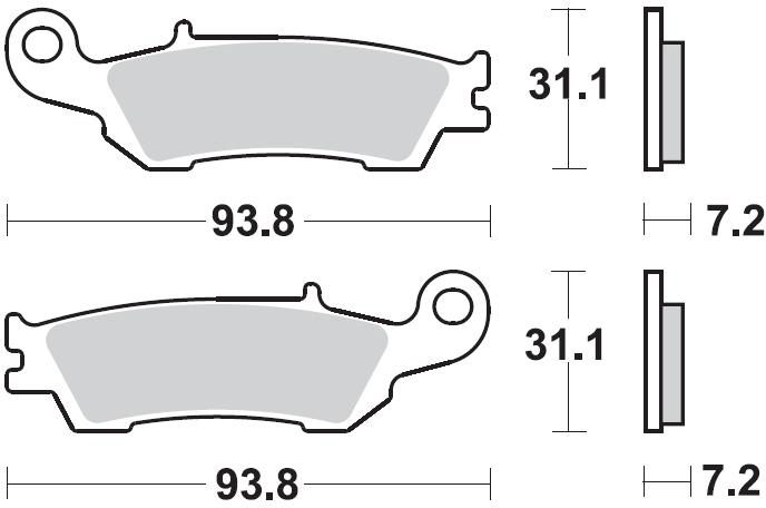 929 CM44 BRAKE PADS SINTERED