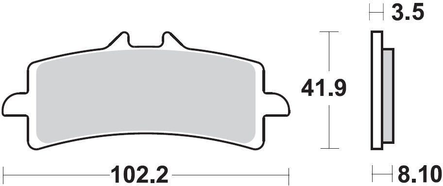 930 CM66 BRAKE PADS SEMI METALLIC