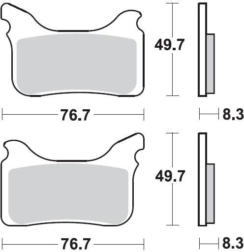 931 CM55 BRAKE PADS SINTERED