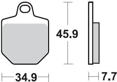 932 CM55 BRAKE PADS SINTERED