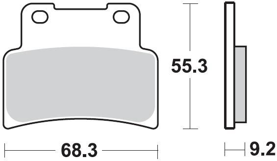 933 SM1 BRAKE PADS SEMI METALLIC