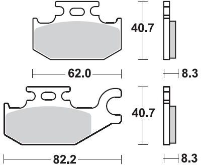 935 CM44 BRAKE PADS SINTERED