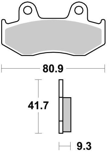 940 CM44 BRAKE PADS SINTERED