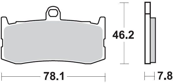 941 CM66 BRAKE PADS SEMI METALLIC