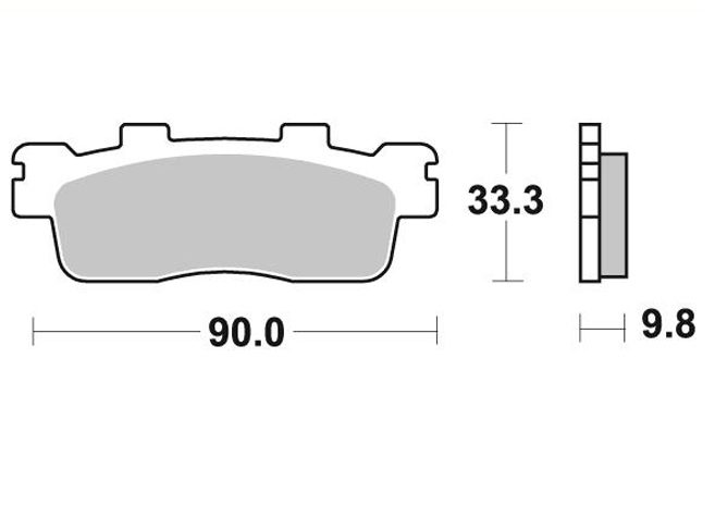945 SM1 BRAKE PADS SEMI METALLIC