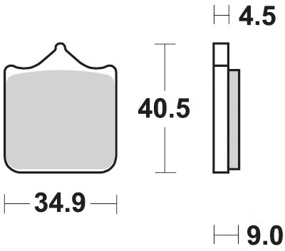 947 CM55 BRAKE PADS SINTERED