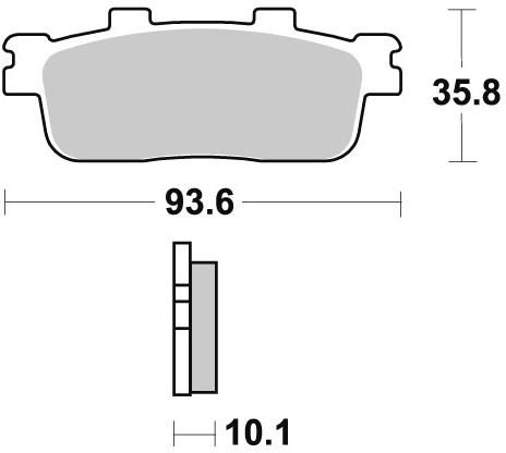 948 SM1 BRAKE PADS SEMI METALLIC