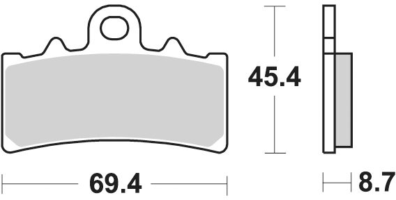 952 CM55 BRAKE PADS SINTERED
