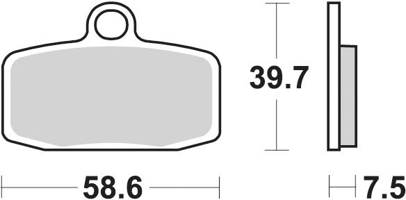955 CM44 BRAKE PADS SINTERED