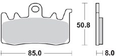 960 CM55 BRAKE PADS SINTERED