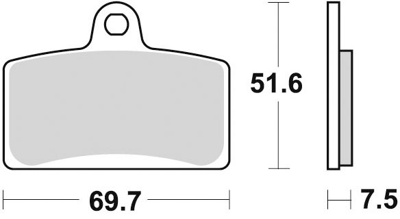 964 CM55 BRAKE PADS SINTERED