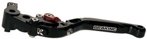 KR0195R FOLDING BRAKE LEVER WITH REGULATION, BLACK