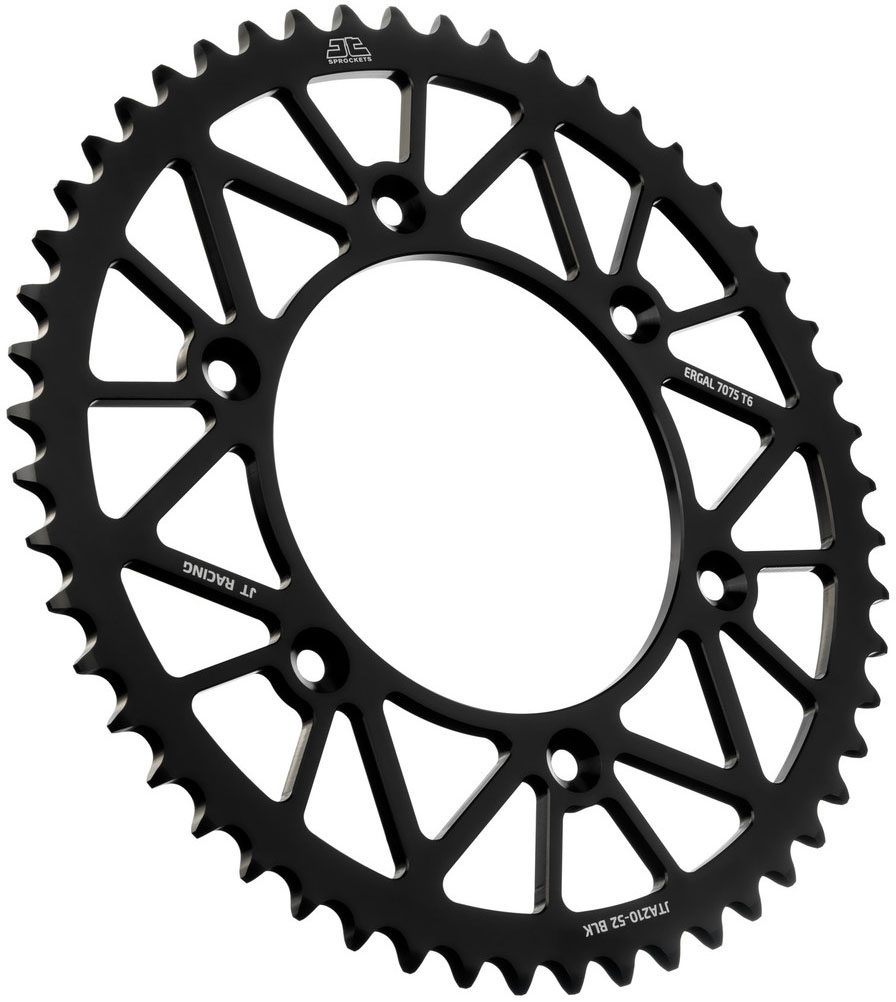 REAR RACELITE ALU 52T BLACK, 520