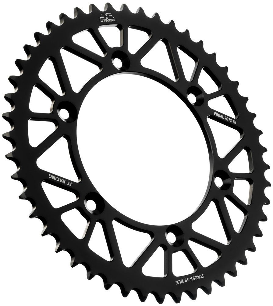 REAR RACELITE ALU 49T BLACK, 520