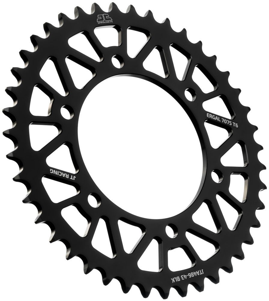 REAR RACELITE ALU 43T BLACK, 520