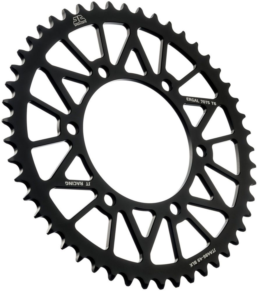 REAR RACELITE ALU 49T BLACK, 520