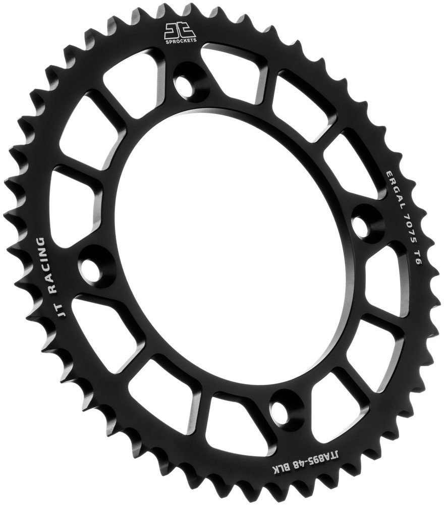 REAR RACELITE ALU 48T BLACK, 428