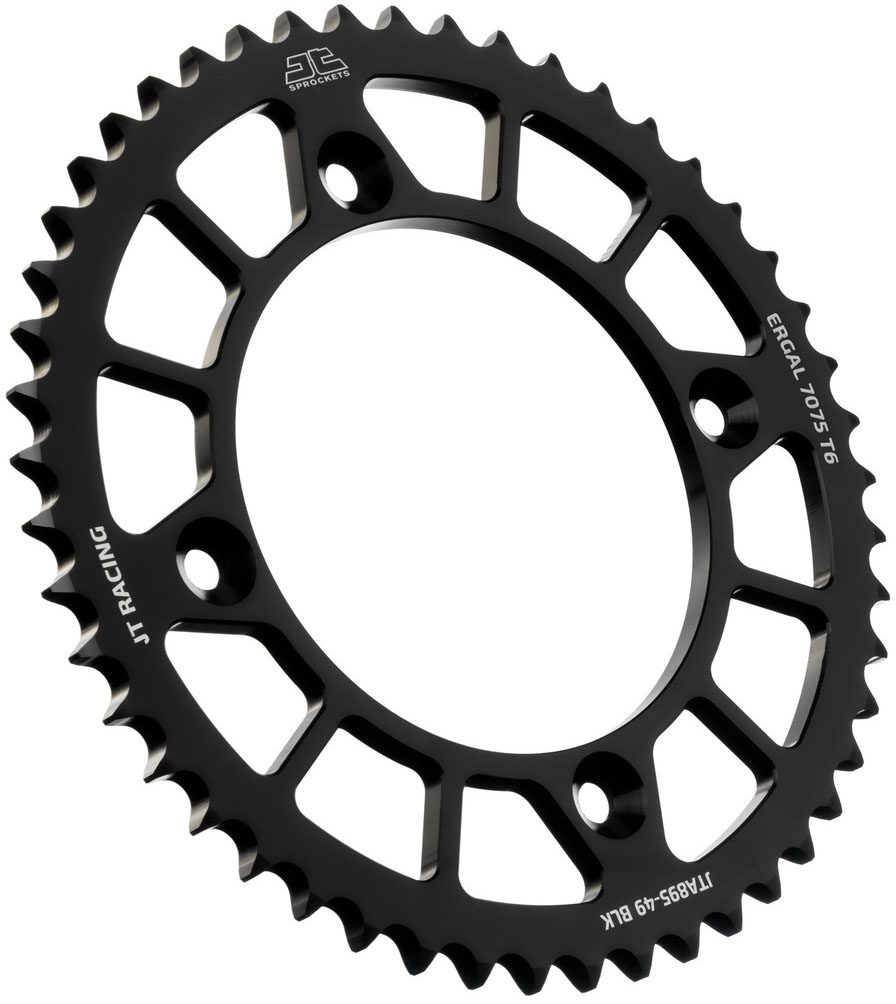 REAR RACELITE ALU 49T BLACK, 428