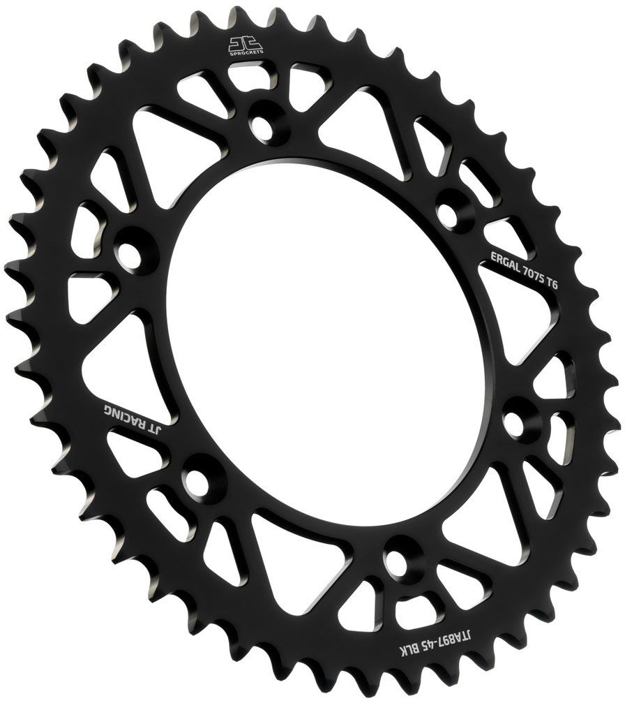 REAR RACELITE ALU 45T BLACK, 520