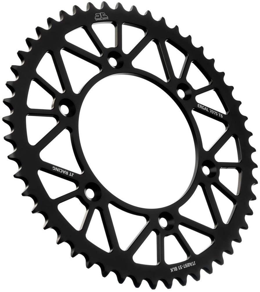 REAR RACELITE ALU 51T BLACK, 520