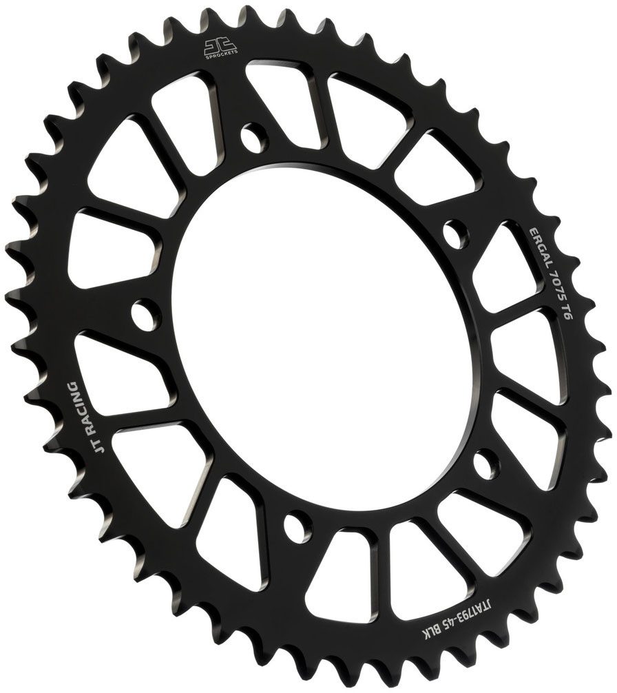 REAR RACELITE ALU 45T BLACK, 520