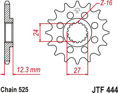FRONT STEEL 17T, 525