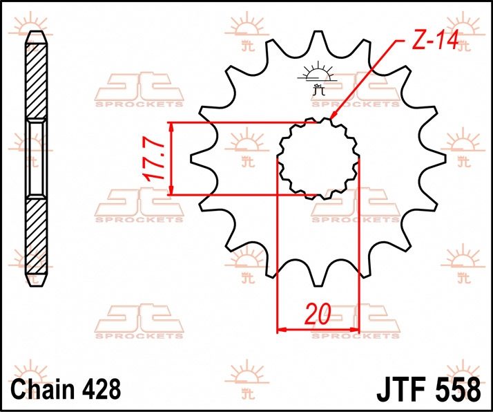 FRONT STEEL 14T, 428 foto 2