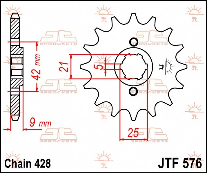 FRONT STEEL 19T, 428 foto 2