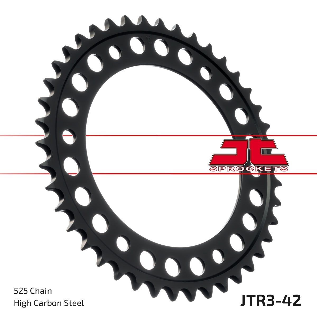 REAR STEEL 42T, 525 10.5MM BOLTS