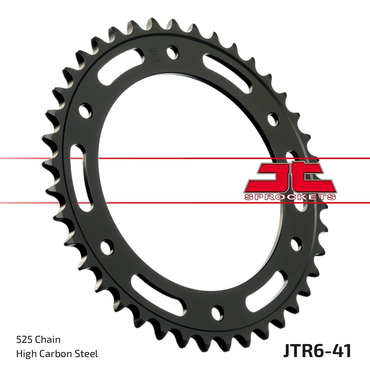 REAR STEEL 41T, 525 8.5MM BOLTS