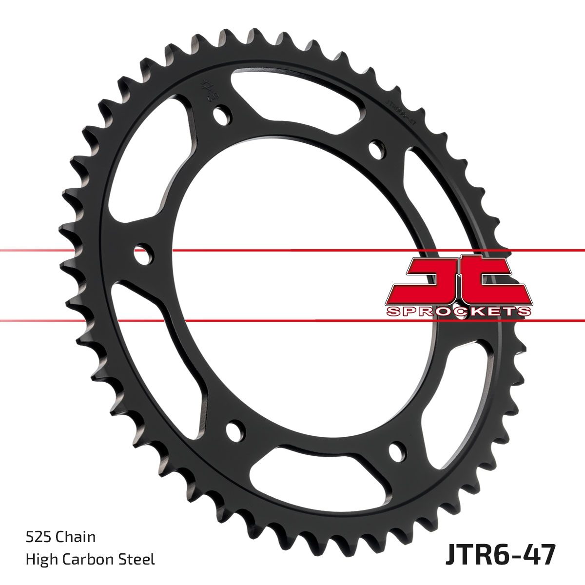 REAR STEEL 47T, 525 8.5MM BOLTS