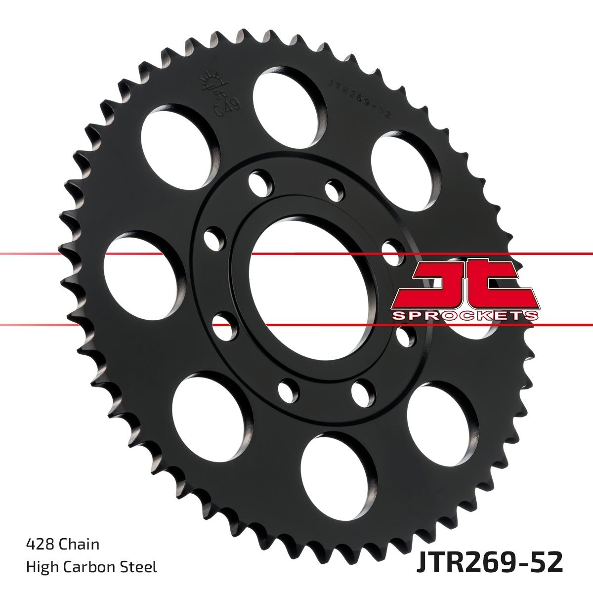 REAR STEEL 52T, 428
