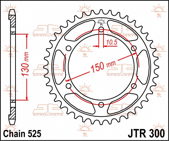 REAR STEEL 39T, 525 foto 2