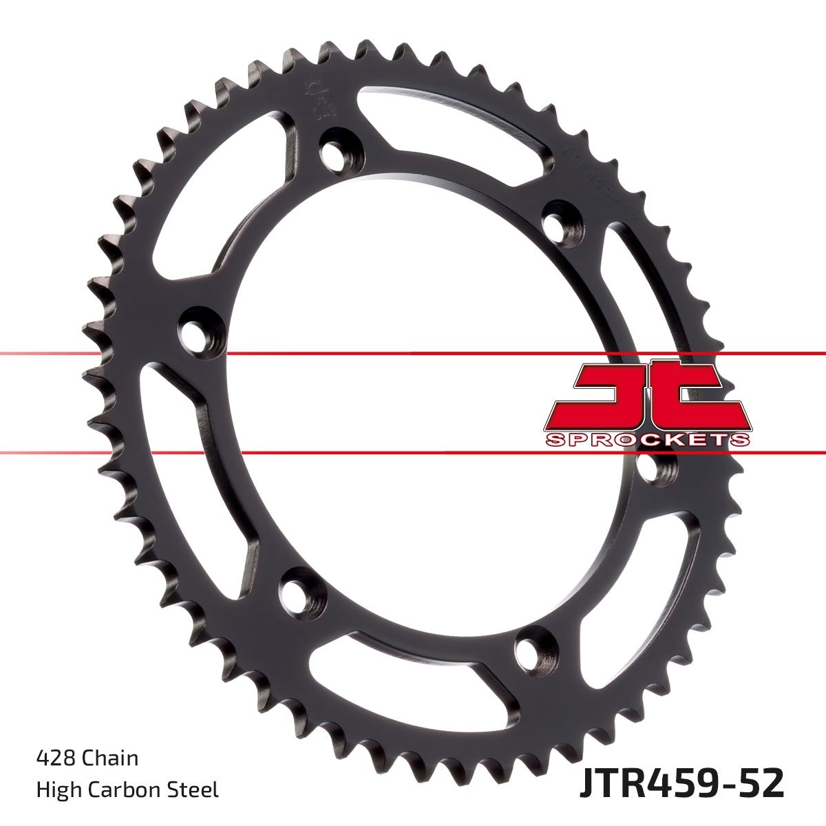 REAR STEEL 52T, 428