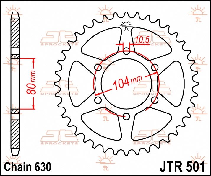 REAR STEEL 33T, 630 foto 2