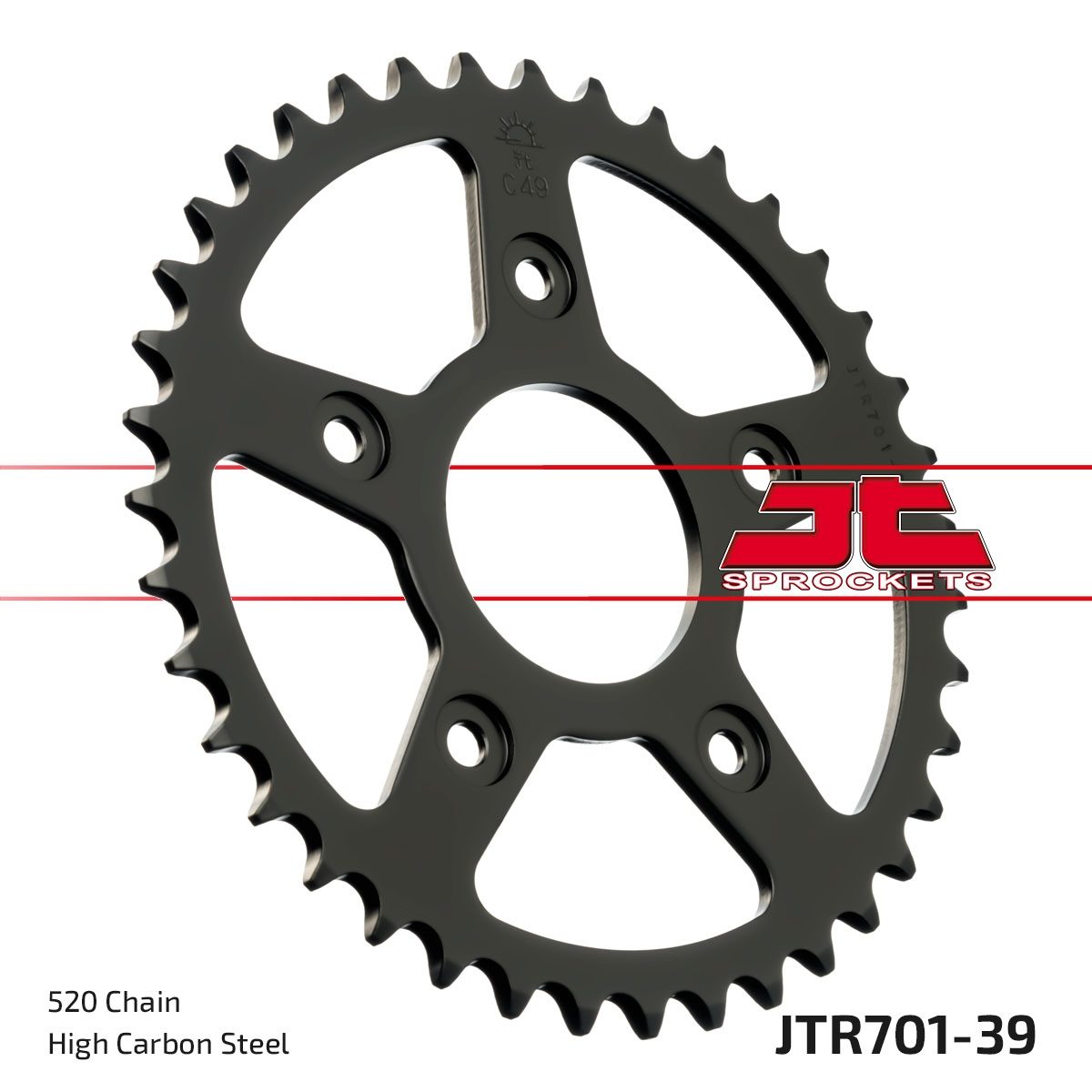REAR STEEL 39T, 520