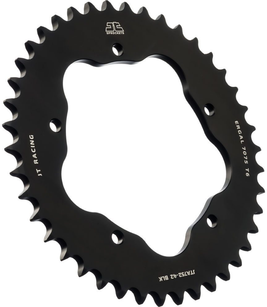 REAR RACELITE ALU 42T BLACK, 525