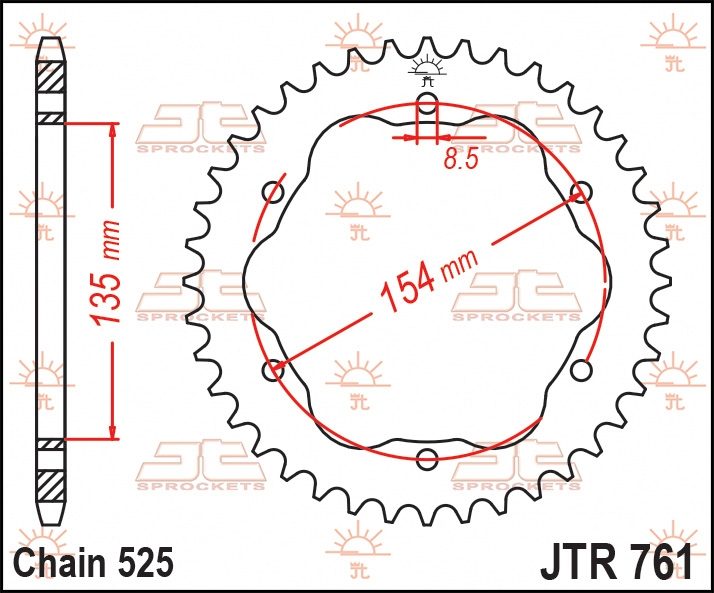 REAR STEEL 38T, 525 foto 2