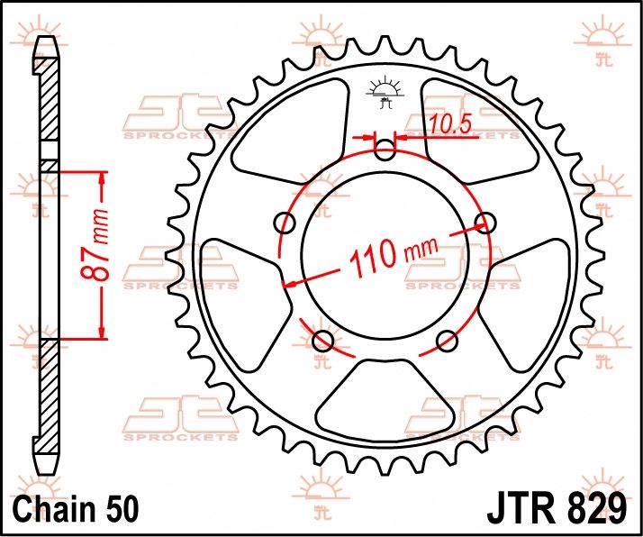 REAR STEEL 42T, 530 foto 2