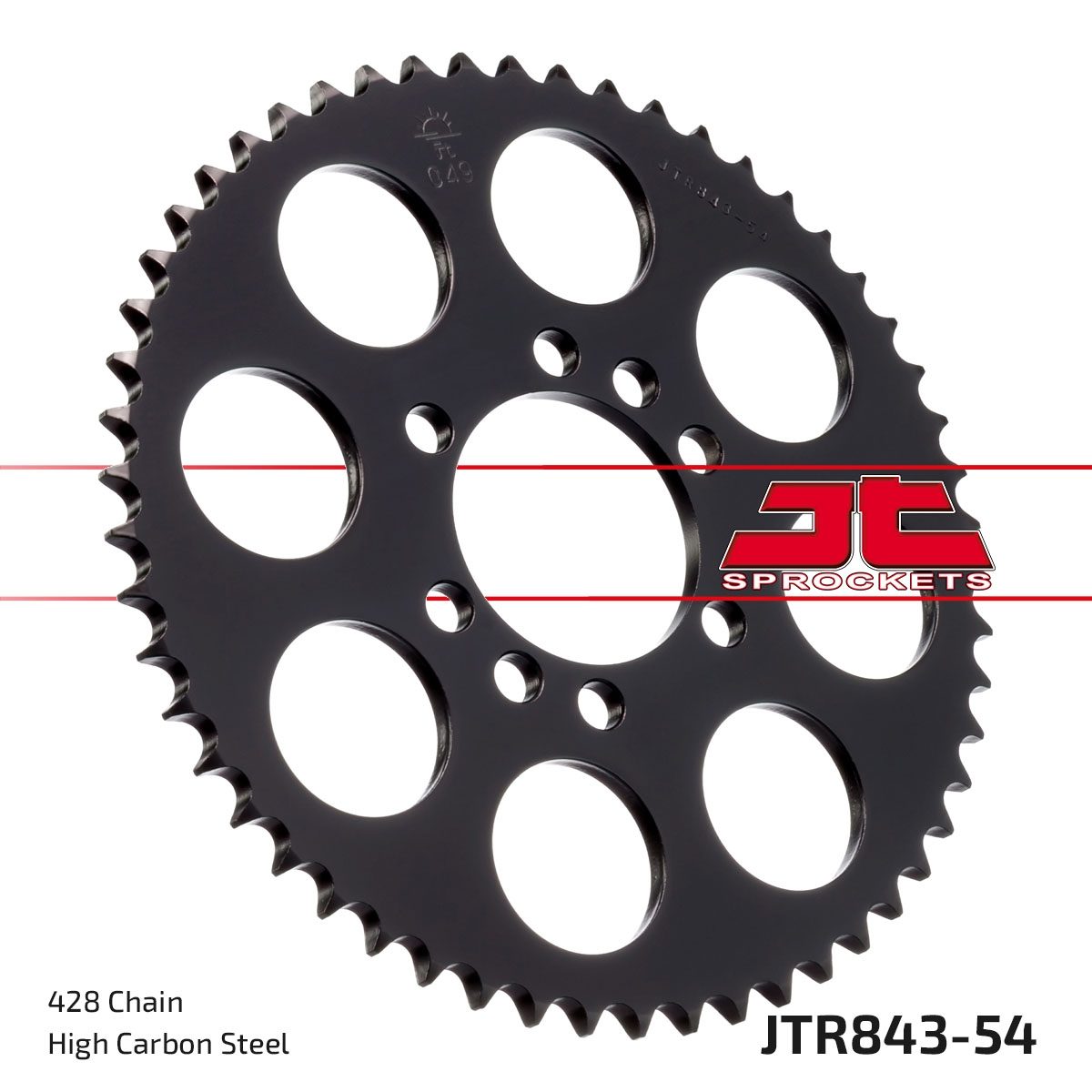 REAR STEEL 54T, 428